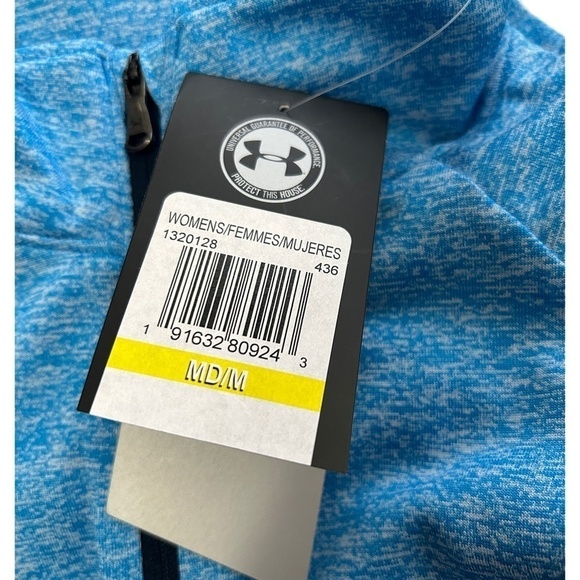 Under Armour Top Heat Gear Half Β½ Zip Front Pullover Shirt Active Wear Jacket - Picture 14 of 16